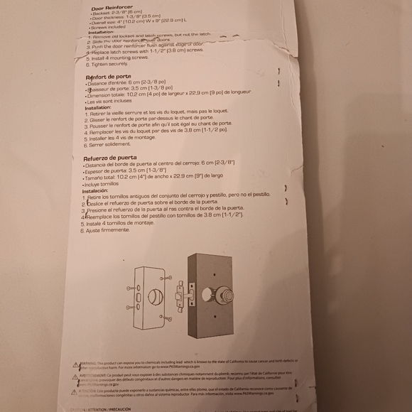 Open box door reinforcer - Picture 2 of 2